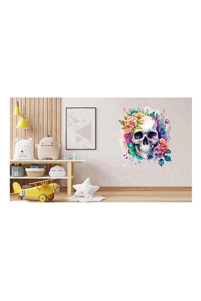 BV Decorative sticker, Skull, Multicolor, 63 cm, 1274STK-1