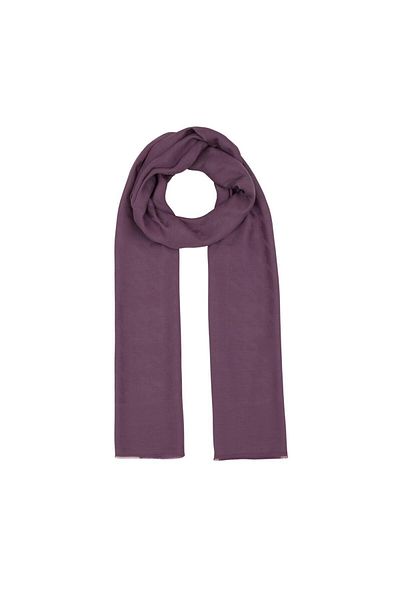 ipekevi Crowbar Patterned Monogram Shawl - Fig Purple