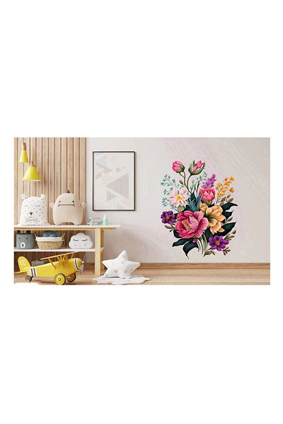 BV Decorative sticker, Flowers, Multicolor, 85 cm, 1216STK-2