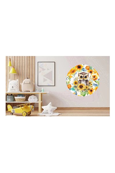 BV Decorative sticker, Owl, Multicolor, 60 cm, 1281STK-2