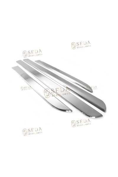 Seda Dizayn Oto Renault Megane 2 SD/HB 2006 > 2010 Yan Kapı Çıtası 4 Prç. P. ...