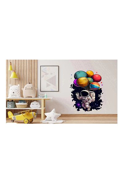 BV Decorative sticker, Astronaut, Multicolor, 90 cm, 1266STK
