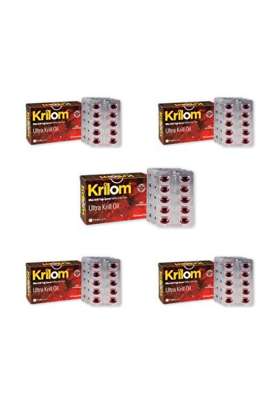 Krilom Ultra Krill Oil 30 Soft Capsules 5 Pieces