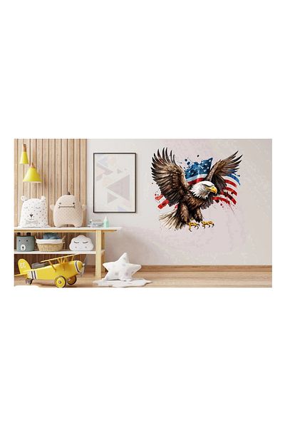 BV Decorative sticker, American Eagle, Multicolor, 62 cm, 1270STK