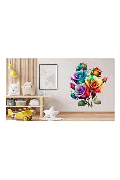 BV Decorative sticker, Roses, Multicolor, 74 cm, 1354STK-3