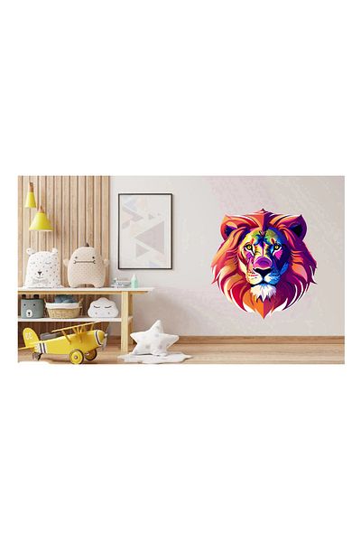 BV Decorative sticker, Lion, Multicolor, 68 cm, 1215STK