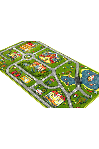 Kolibri Children's Room Carpet Drumulete 11061-130, Green, 9 Mm Thread, Anti-Allergic