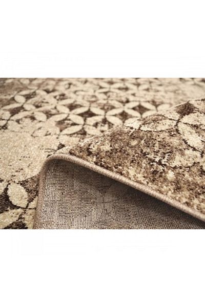 Daffi Carpet Covorexpert 13156-130, Various Sizes, Cream, Brown, 6 Mm Thread, Anti-Allergic, Living Room, Bedroom