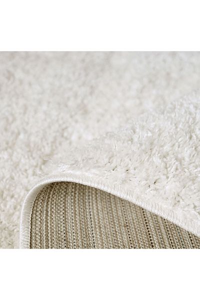 Fantasy Round Carpet Covorexpert 12500-10, Various Sizes, Cream, Ivory, 30 Mm Thread, Anti-Allergic, Living Room