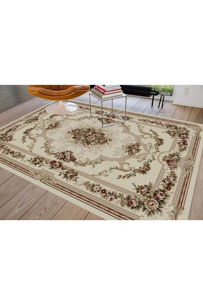 Lotos Carpet Covorexpert 574-100, Various Sizes, Beige, Cream, 8 Mm Thread, Anti-Allergic, Living Room, Bedroom