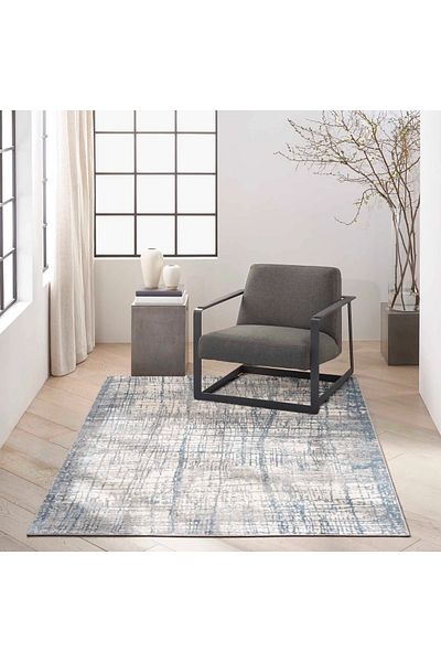 Calvin Klein Carpet Covorexpert Calvin Klein CK950, Cream, Blue, 160 x 221 cm, Modern, Ideal Living, Office