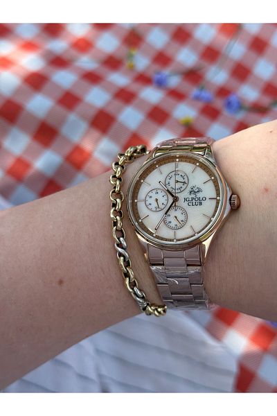 JG. Polo Club Jg.Polo Club Rose Gold Color Function Steel Color Do Not Change Women's Watch