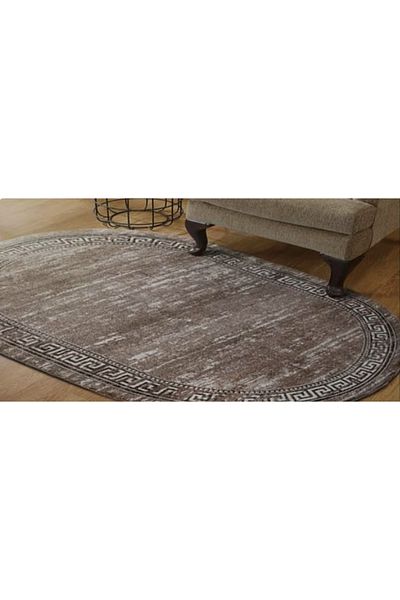 Mira Oval Carpet Covorexpert 24001-121, Various Sizes, Brown, Beige, 6 Mm Thread, Anti-Allergic, Living Room