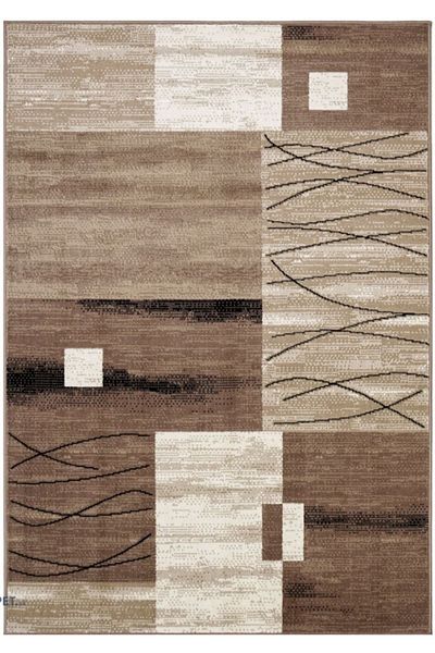 Luna Carpet Covorexpert 1805-12, 160 x 230 cm, Beige, Brown, 6 mm thread, Anti-allergic, Living room, Bedroom