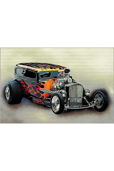 Kolibri Children's Room Carpet Covorexpert Retro Car 11176-190, Various Sizes, Multicolor, 9 Mm Thread