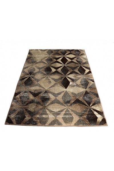 Daffi Carpet Covorexpert Kaleidoscope 13038-116, 50 x 80 cm, Beige, Grey, Brown, Thread 6 mm, Anti-allergic, Living room