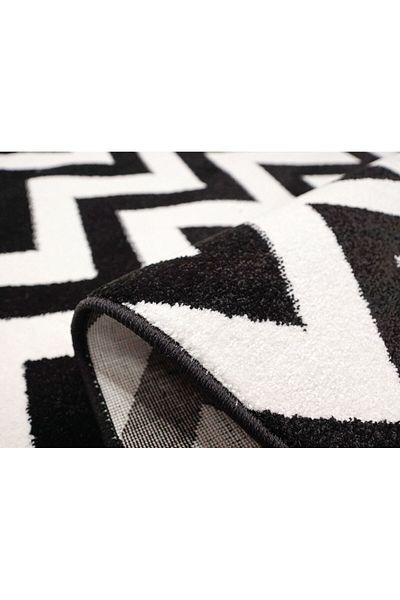 Dream Carpet Covorexpert Black & White 18001-900, 200 x 300 cm, White, Black, 8 mm thread, Anti-allergic, Living room