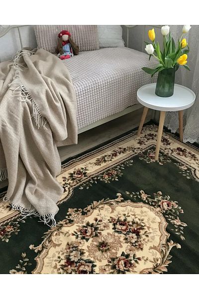 Lotos Carpet Covorexpert 575-310, Various Sizes, Green, 8 Mm Thread, Anti-Allergic, Living Room, Bedroom