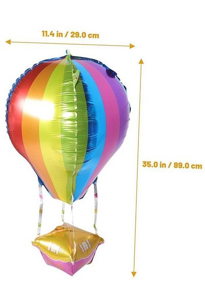 DÜVENCİ TİCARET Cappadocia Flying Balloon Rainbow Color
