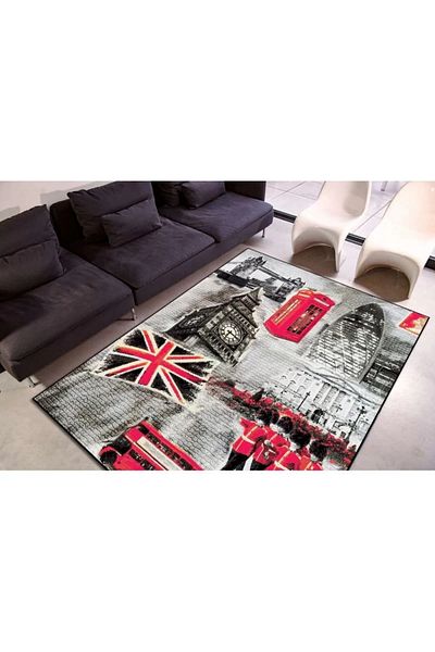 Kolibri Carpet Covorexpert England 11191, 160 x 230 cm, Grey, 9 mm thread, Anti-allergic, Living room, Bedroom