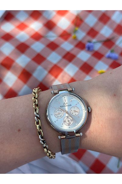 JG. Polo Club Jg.Polo Club Gold Color Function Steel Color Do Not Change Women Watch