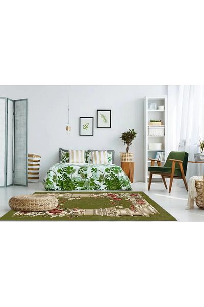 Lotos Carpet Covorexpert 532-310, Various Sizes, Green, 8 Mm Thread, Anti-Allergic, Living Room, Bedroom