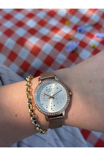 JG. Polo Club Jg.Polo Club Rose Gold Color Simple and Stylish Steel Color Do Not Change Women's Watch