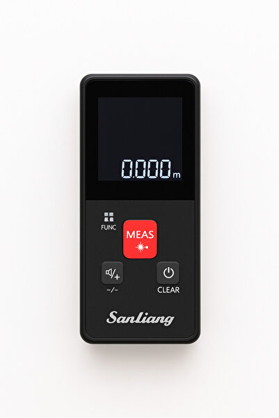 Zilvana Şarjlı Lazer Mesafe Ölçer | 0.05–50m | Yüksek Hassasiyet | Dijital LCD Ekranlı