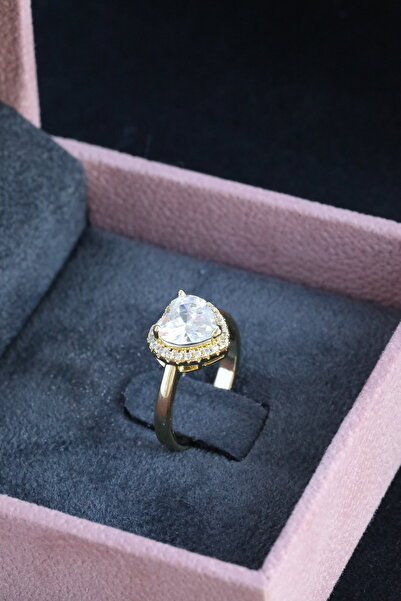 Inure Jewelry خاتم نسائي قابل للتعديل بتصميم خاص من حجر الزركون اللامع