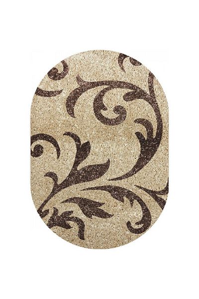 Fantasy Oval Carpet Covorexpert 12516-89, Various Sizes, Beige, 30 Mm Thread, Anti-Allergic, Living Room, Bedroom