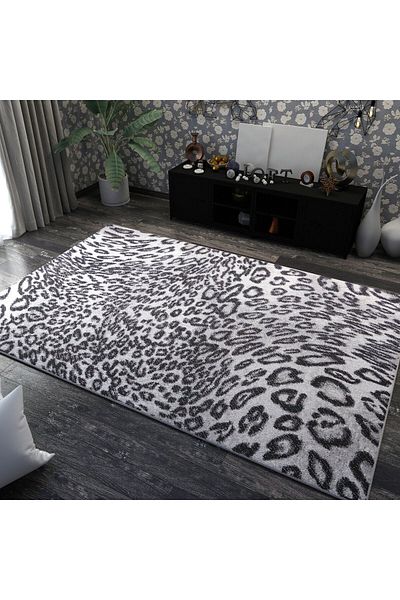 Kolibri Carpet Covorexpert Leopard 11066-190, 160 x 230 cm, Grey, 9 mm thread, Anti-allergic, Living room, Bedroom
