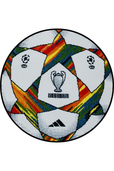 Kolibri Round Carpet for Children's Room Covorexpert UEFA 11109-190, 67 x 67 cm, Multicolor, 9 mm Thread, Anti-Allergic