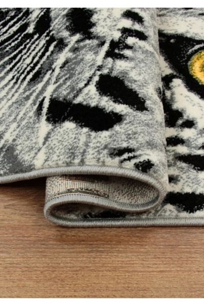 Kolibri Carpet Covorexpert Tiger 11368-190, 200 x 300 cm, Gray, 9 mm thread, Anti-allergic, Living room, Bedroom