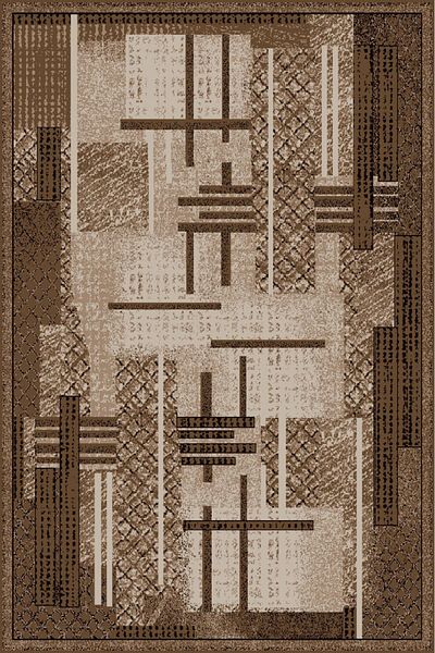Luna Carpet Covorexpert 1823-12, 160 x 230 cm, Brown, 6 mm thread, Anti-allergic, Living room, Bedroom