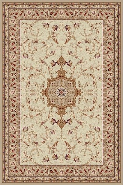 Lotos Carpet Covorexpert 523-100, Various Sizes, Beige, Cream, 8 Mm Thread, Anti-Allergic, Living Room, Bedroom