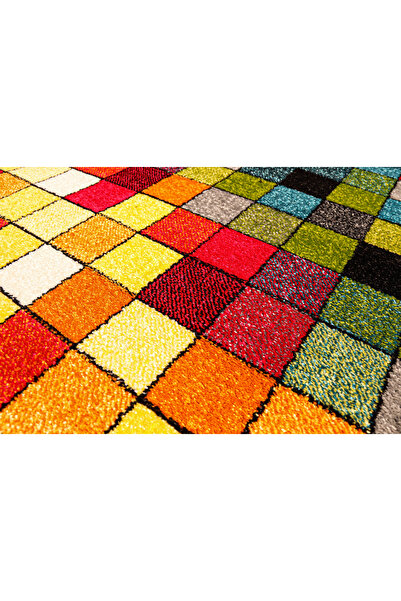 Kolibri Children's Room Carpet Squares 11161-130, Multicolor, 9 mm Thread, Anti-Allergic