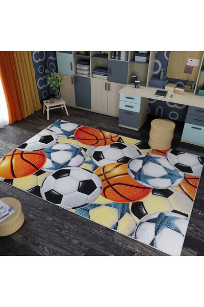 Kolibri Children's Room Carpet Covorexpert Mingi 11341-150, 120 x 170 cm, Multicolor, 9 mm Thread, Anti-Allergic