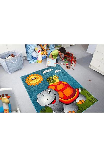 Kolibri Children's Room Carpet Covorexpert Turtle 11111, Various Sizes, Multicolor, 9 Mm Thread