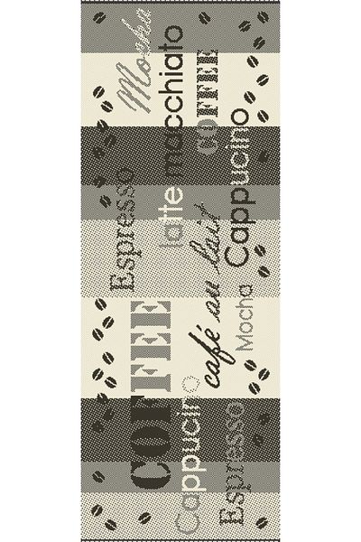 Flex Jute Kitchen Rug, Covorexpert 19052-08, 133 x 190 cm, Grey, Anti-Slip, Anti-Allergic