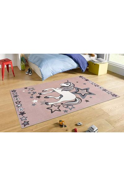 Dream Children's Room Carpet Covorexpert Unicorn 18052-120, Various Sizes, Pink, 8 Mm Thread, Anti-Allergic