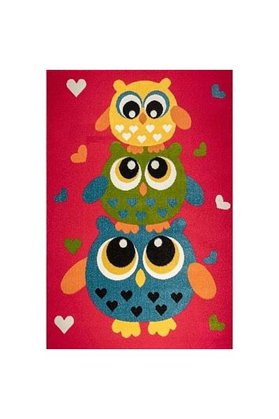 Covorexpert Children's Room Carpet Kolibri 11207-120, 160 x 230 cm, Red, 9 mm Thread, Anti-Allergic