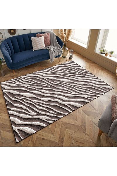Mira Carpet Covorexpert 24028-432, Various Sizes, Cream, Brown, 6 Mm Thread, Anti-Allergic, Living Room, Bedroom