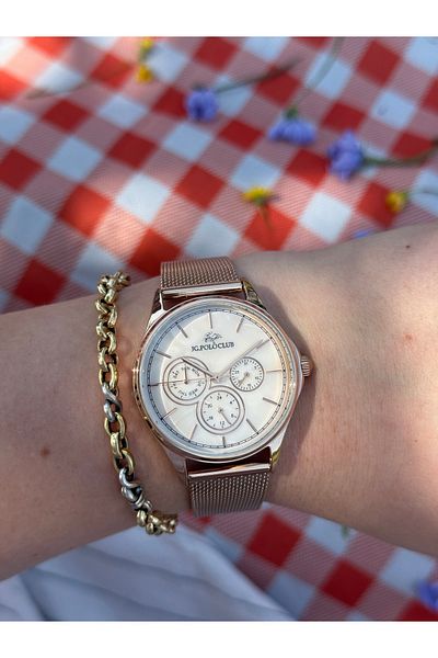 JG. Polo Club Jg.Polo Club Rose Gold Color Function Sport Steel Color Do Not Change Women's Watch
