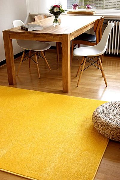 Kolibri Carpet Covorexpert 11000-150, Various Sizes, Yellow, 9 Mm Thread, Anti-Allergic, Living Room, Bedroom