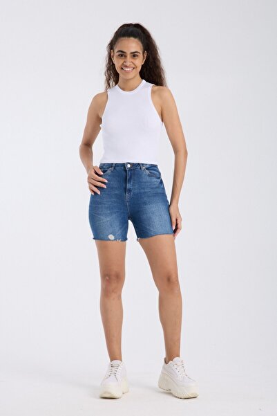 Denivy Ribbed Fit Crop Tank Top Dnv-000135