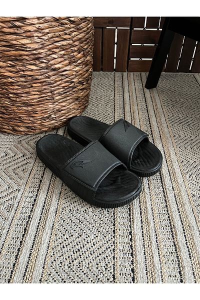 Behtah Kundura Eagle Patterned Open Front Non-Slip Balcony Bathroom Garden Beach Pool Seaside Sea Slippers Military Service