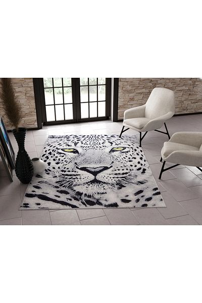 Kolibri Carpet Covorexpert Tiger 11368-190, 200 x 300 cm, Gray, 9 mm thread, Anti-allergic, Living room, Bedroom
