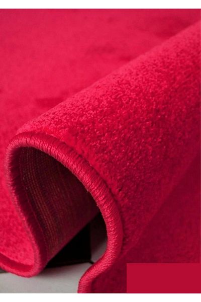 Covorexpert Round Carpet for Children's Room Kolibri 11000-120, 100 x 100 cm, Red, 9 mm Thread, Anti-Allergic
