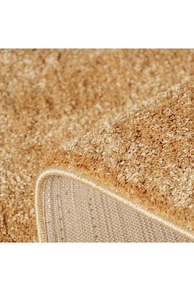 Fantasy Round Carpet Covorexpert 12500-12, 67 x 67 cm, Brown, 30 mm Thread, Anti-Allergic, Living Room