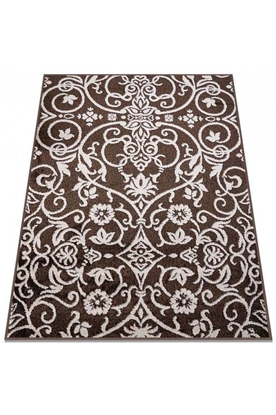 Cappuccino Carpet Covorexpert Ramuri 16026-13, 100 x 200 cm, Cream, Brown, 7 mm thread, Anti-allergic, Living room